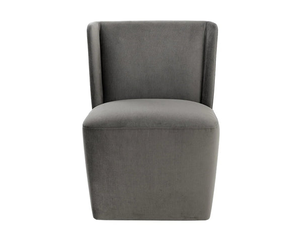 AMITA WHEELED DINING CHAIR