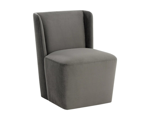 AMITA WHEELED DINING CHAIR