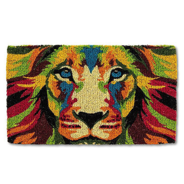 ABSTRACT LION DOORMAT