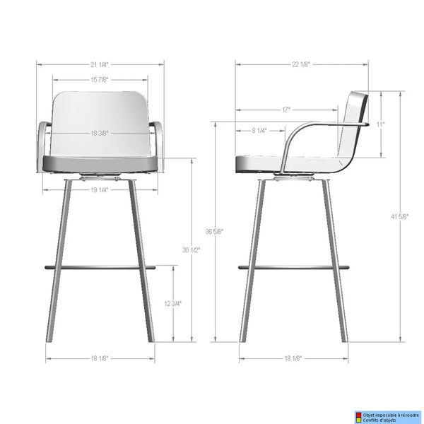 TRICIA SWIVEL STOOL