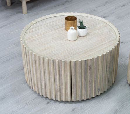 OASIS ROUND STORAGE COFFEE TABLE