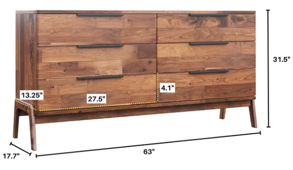 REMIX 6 DRAWER DRESSER
