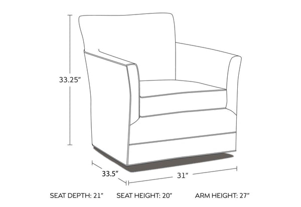 CLARISSA SWIVEL GLIDER