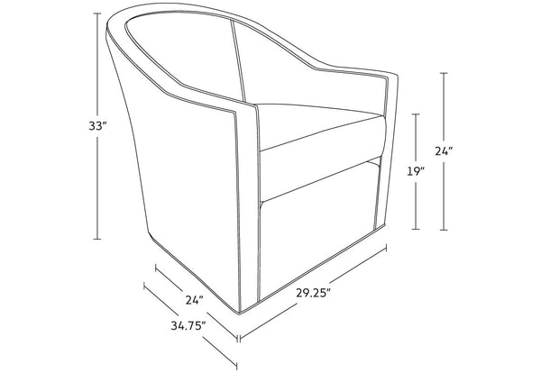 PIERRE SWIVEL CHAIR