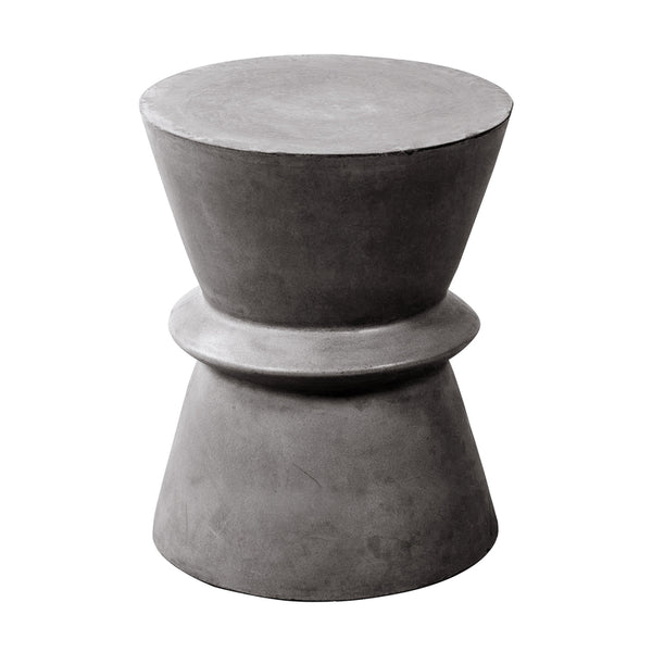 CONCRETE HOURGLASS SIDE TABLE
