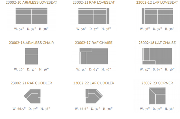 SOHO CUDDLER SECTIONAL