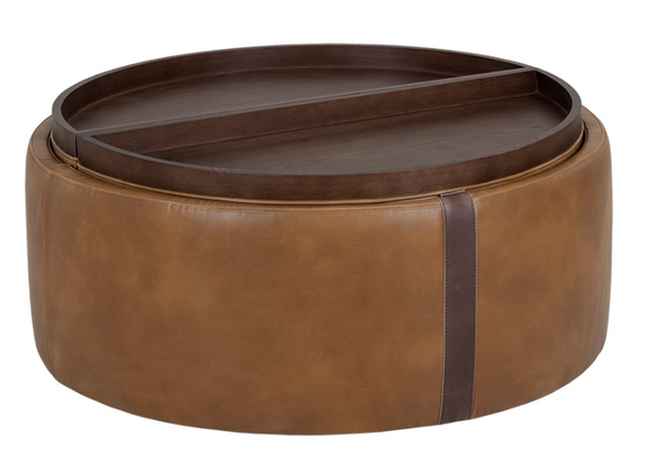 BORELLI WHEELED STORAGE OTTOMAN