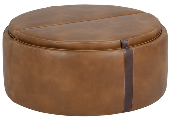 BORELLI WHEELED STORAGE OTTOMAN