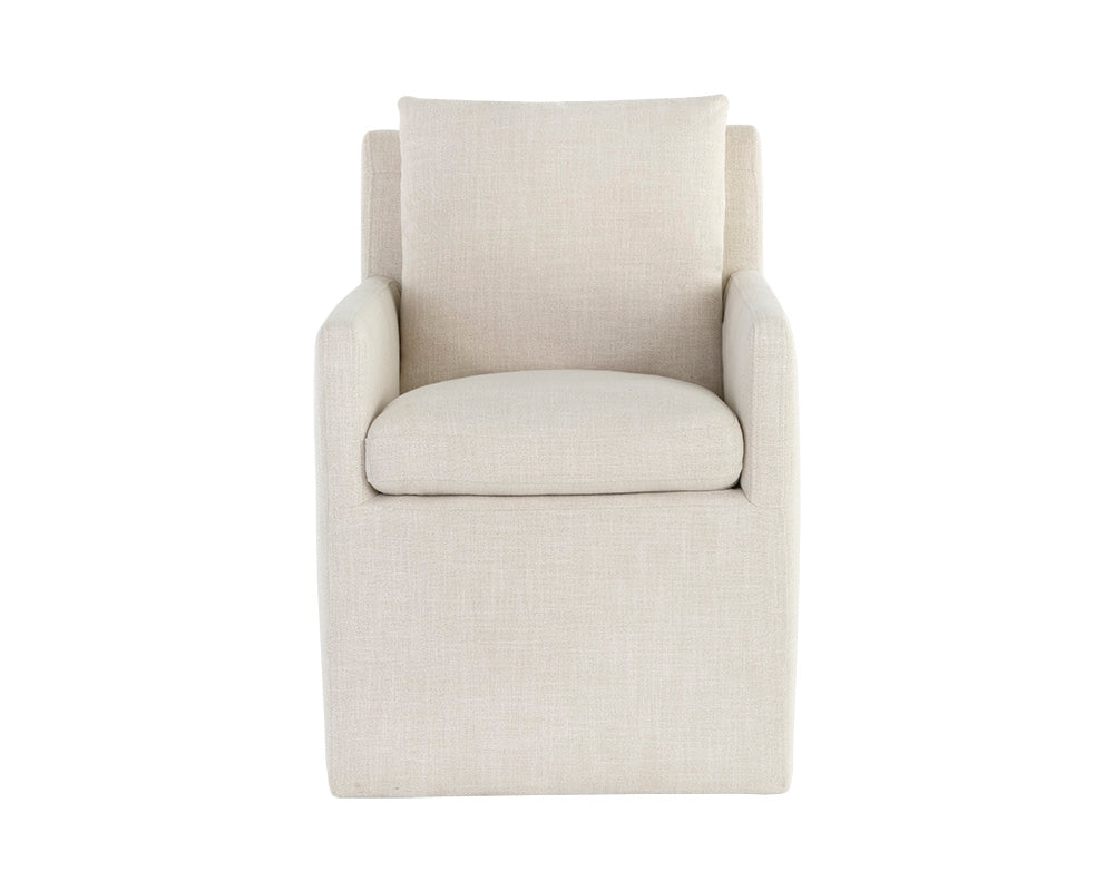 GLENROSE WHEELED DINING CHAIR