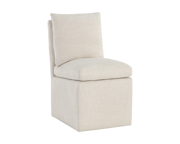 GLENROSE WHEELED DINING CHAIR