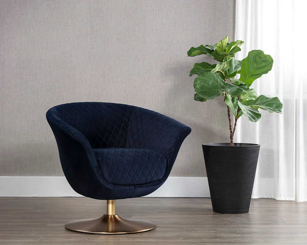 CARINE SWIVEL LOUNGE CHAIR