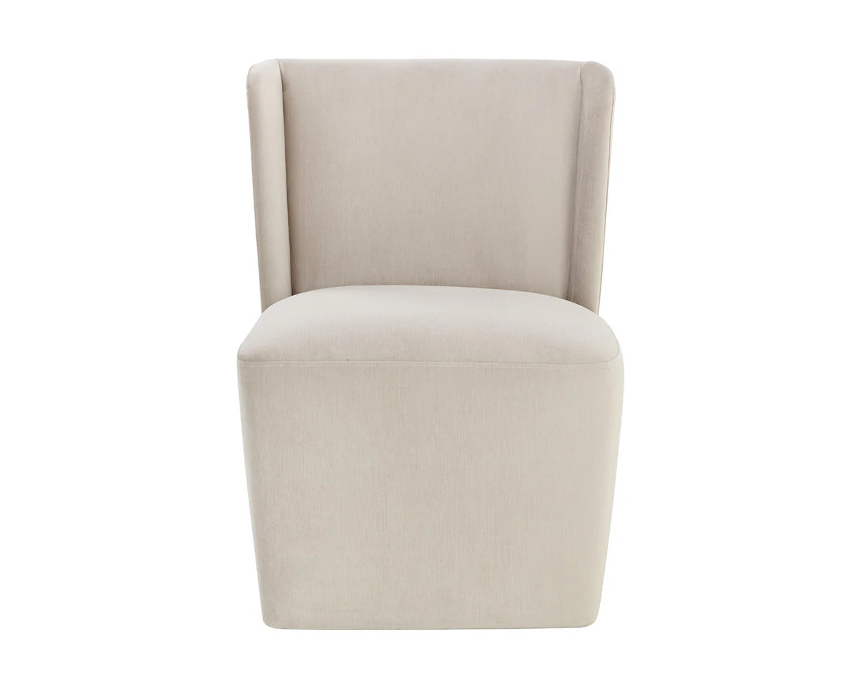 AMITA WHEELED DINING CHAIR