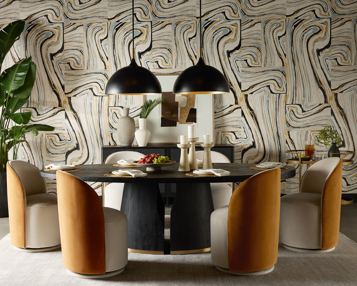 CAVOLI SWIVEL DINING CHAIR