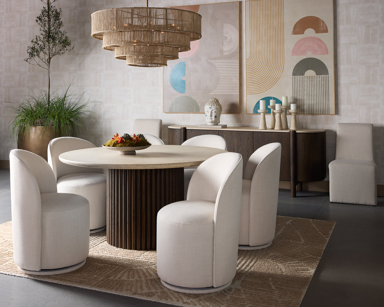 CAVOLI SWIVEL DINING CHAIR
