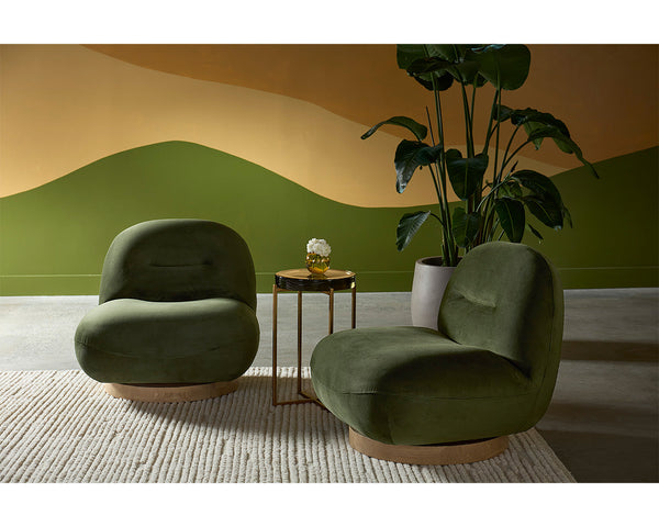 FRANZE SWIVEL LOUNGE CHAIR