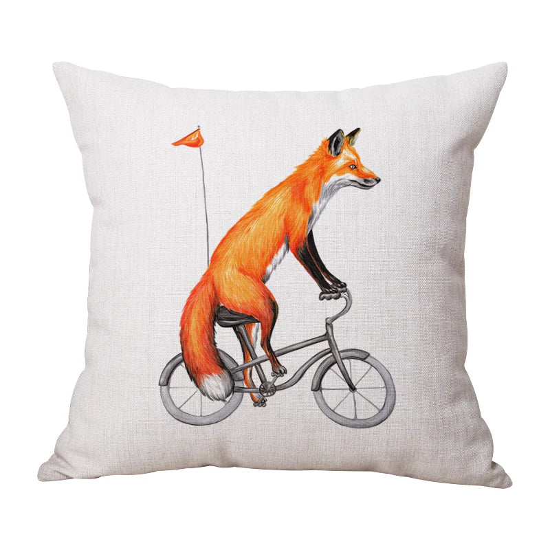 FOX ON A BIKE