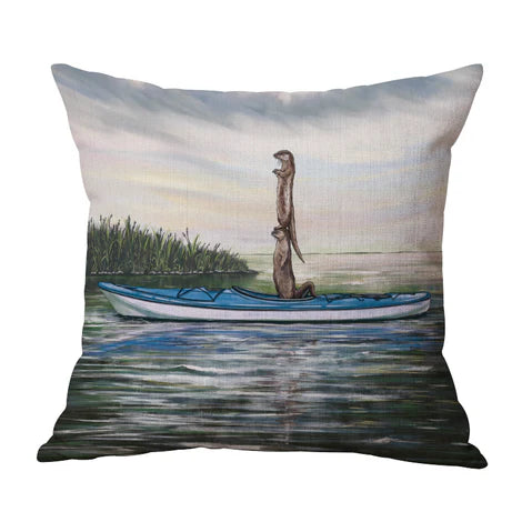 ANIMALS IN BOATS ON WATER