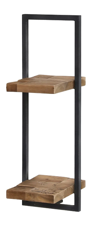 D-BODHI DOUBLE SHELF MEATL FRAME WALL BOX