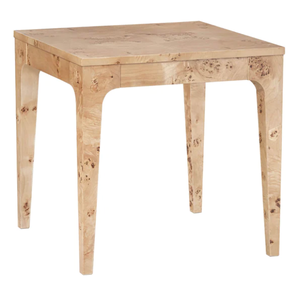 MAPPA LIGHT BURL SIDE TABLE