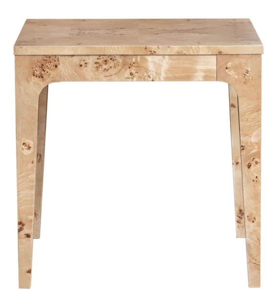 MAPPA LIGHT BURL SIDE TABLE
