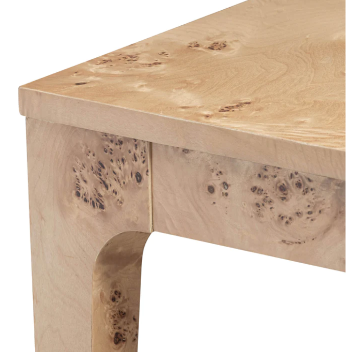 MAPPA LIGHT BURL SIDE TABLE