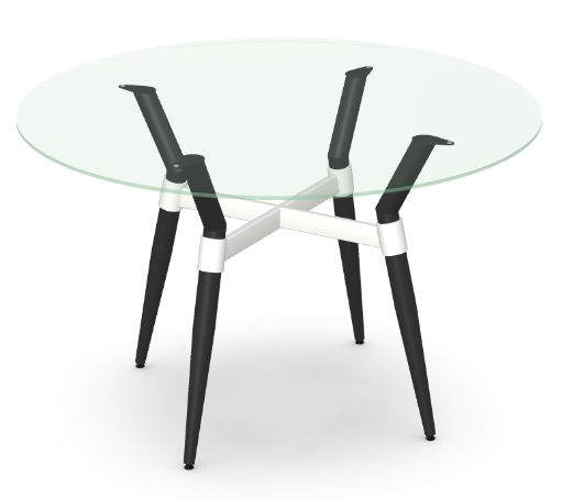 LINK ROUND  GLASS DINING TABLE
