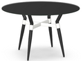 LINK ROUND  GLASS DINING TABLE