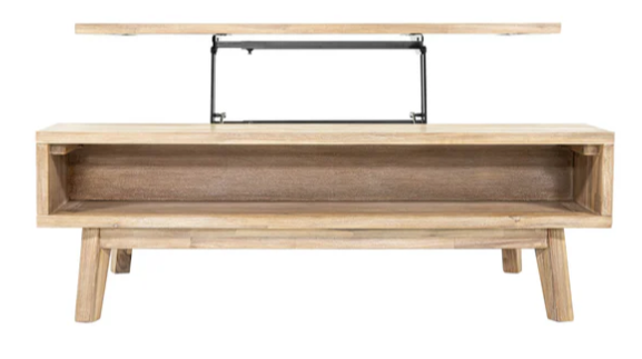 GIA DRIFTWOOD  LIFT TOP COFFEE TABLE