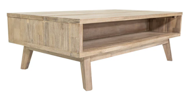 GIA DRIFTWOOD  LIFT TOP COFFEE TABLE