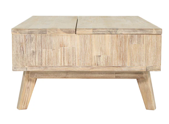 GIA DRIFTWOOD  LIFT TOP COFFEE TABLE