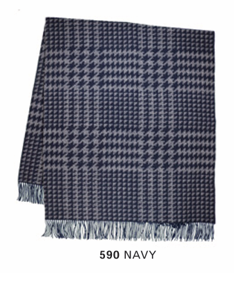 WOOL HOUNDSTOOTH THROW-389930