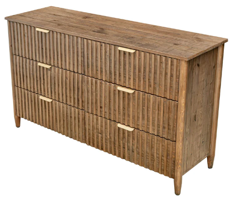 BRITANICA 6 DRAWER DRESSER