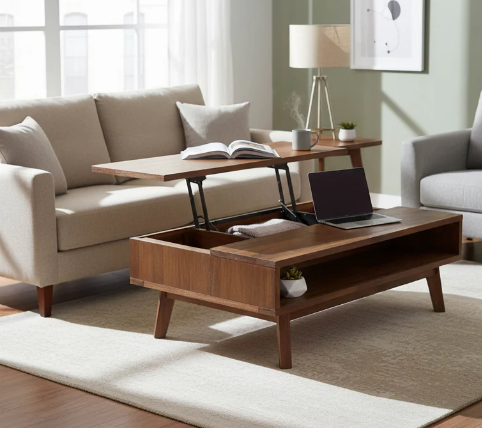 GIA WARM PEACAN LIFT TOP COFFEE TABLE