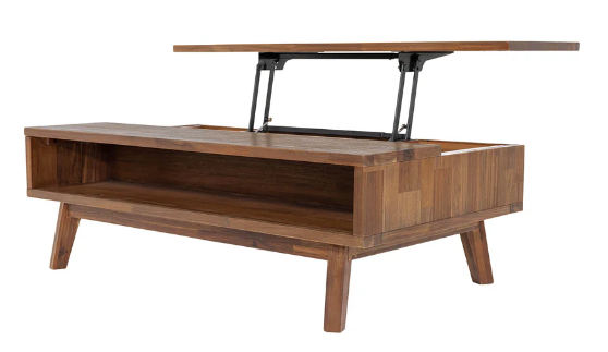 GIA WARM PEACAN LIFT TOP COFFEE TABLE