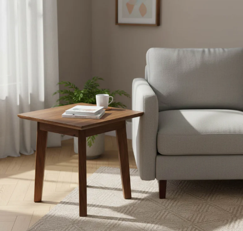 GIA WARM PECAN SIDE TABLE