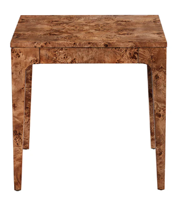 MAPPA DARK BURL SIDE TABLE