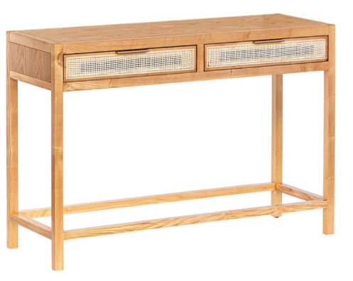 RATTAN CONSOLE TABLE