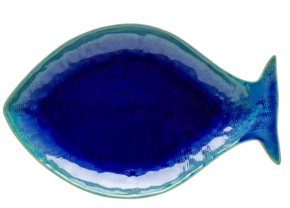 DORI ATALNTIC BLUE DOURADA PLATE