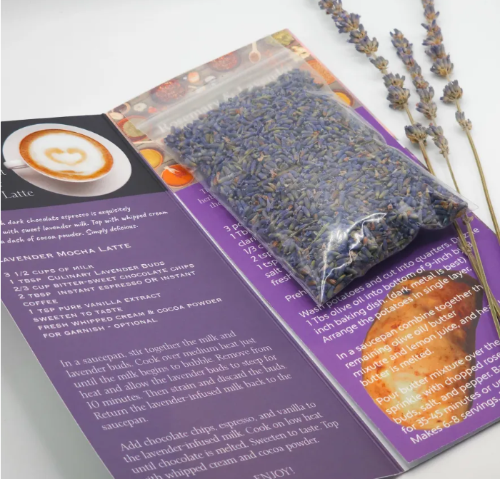 CULINARY LAVENDER BUDS + RECIPIES