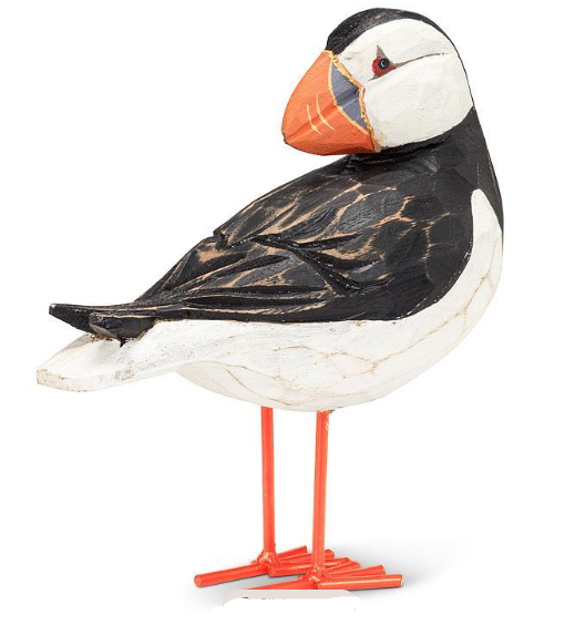 LARGE CARVED PUFFIN