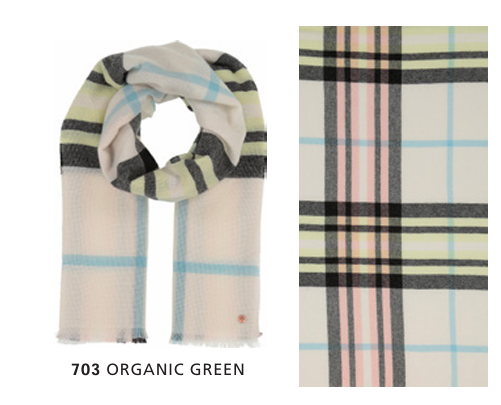 PLAID CASHMERE WRAP -680028