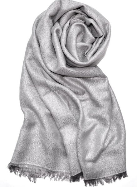 SOLID METALLIC WOVEN EVENING WRAP -740935