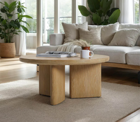 INFINITY  WOOD TOP COFFEE TABLE