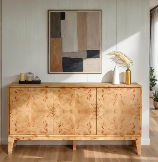 MAPPA LIGHT BURL SIDEBOARD