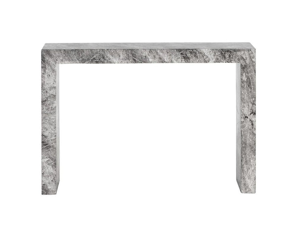 AXLE MARBLE LOOK CONSOLE TABLE