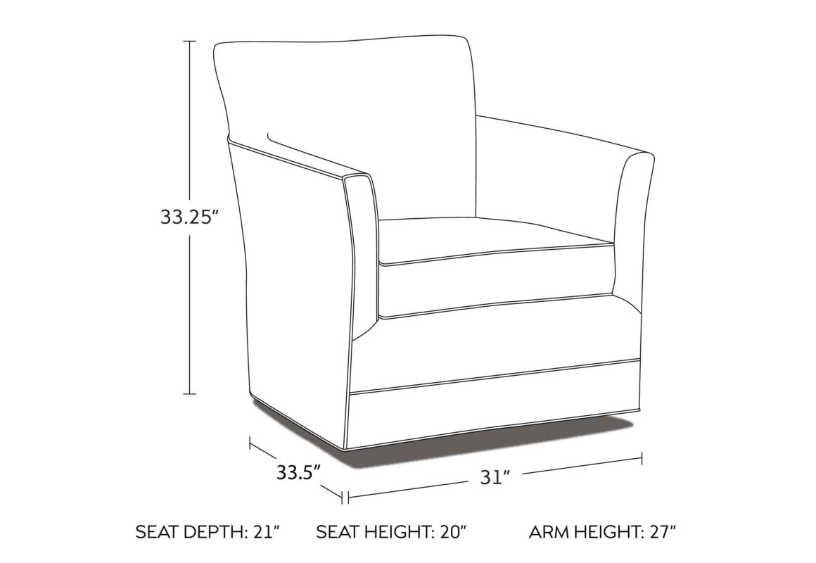 CLARISSA SWIVEL GLIDER