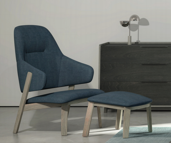 WOLFGANG HIGH BACK LOUNGE CHAIR