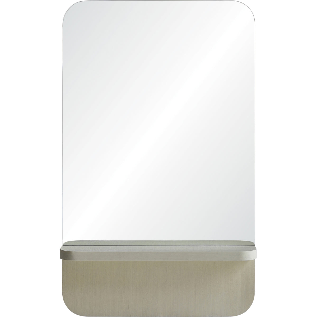 SAUNDERS MIRROR W/SHELF