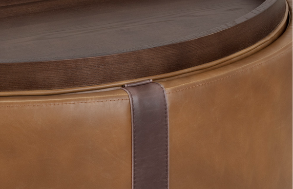 BORELLI WHEELED STORAGE OTTOMAN