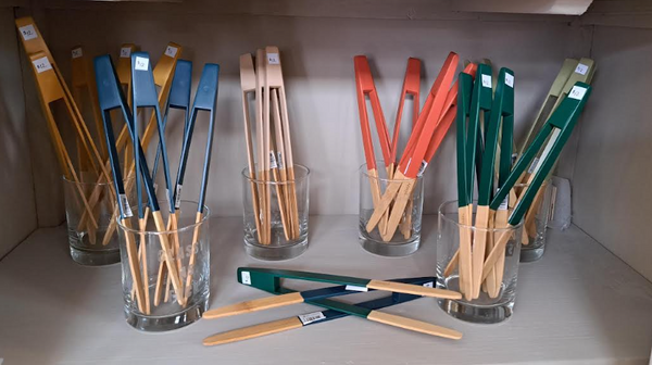 BAMBOO MAGNETIC TOASTER TONGS
